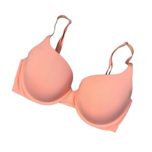Victoria’s Secret Perfect Shape Peach / Coral Bra 34DD #2064